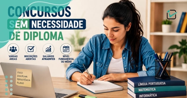 Concursos sem necessidade de diploma