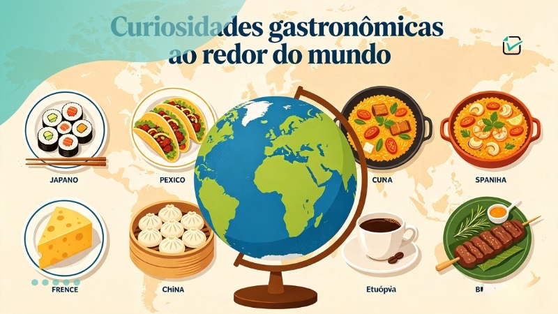 Fatos curiosos gastronômicos pelo mundo